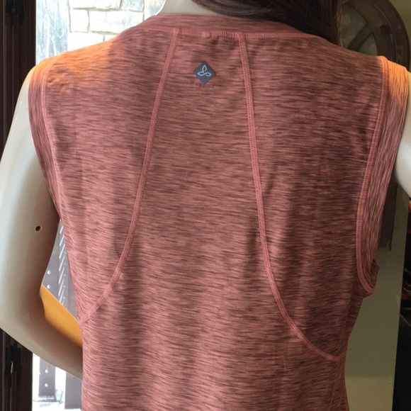 Prana Orange Vertex Body Con Midi Dress - Picture 3 of 16